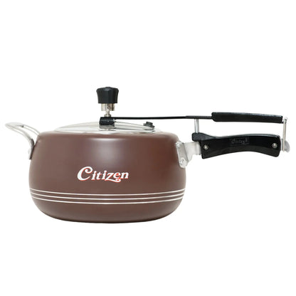 Citizen Handi Color Copper Matte with SS Lid & Induction + Gas Compatible Inner Lid Pressure Cooker (ISI Certified) Citizen