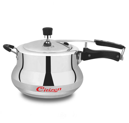 Citizen Marvel  Mirror Finish Induction Base Inner Lid Pressure Cooker (ISI Certified, Induction and Gas Compatible)