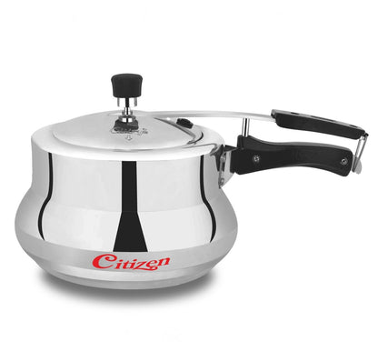 Citizen Marvel  Mirror Finish Induction Base Inner Lid Pressure Cooker (ISI Certified, Induction and Gas Compatible)