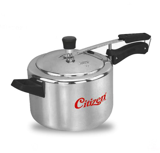 Citizen Smart  Mirror Finish Induction Base Inner Lid Pressure Cooker (ISI Certified, Induction and Gas Compatible)